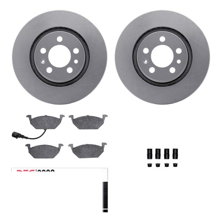 Dynamic Friction Co 4312-74026, Geospec Rotors with 3000 Series Ceramic Brake Pads includes Hardware, Silver 4312-74026